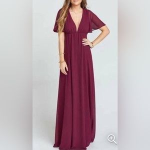 SHOW ME YOUR MUMU - Faye Flutter Chiffon Maxi Dress - Size Small